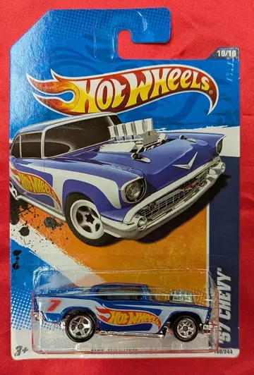 MATTEL HW RACING'11 10/10 HOT WHEELS 57 CHEVY/블루#7 160/244