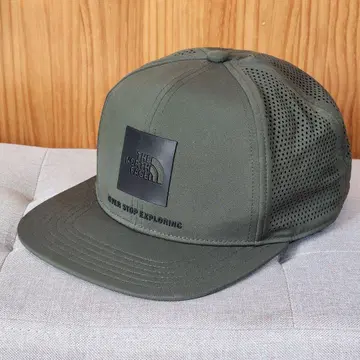 THE NORTH FACE 로고 메쉬 캡 카키 NN02285