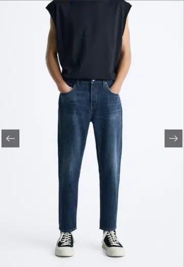 ZARA 슬림 크롭 핏 데님 팬츠 새상품급