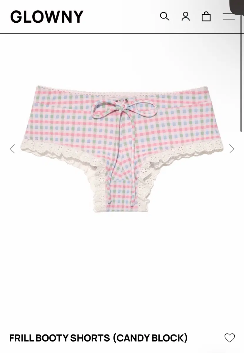 글로니 비키니 하의 FRILL BOOTY SHORTS