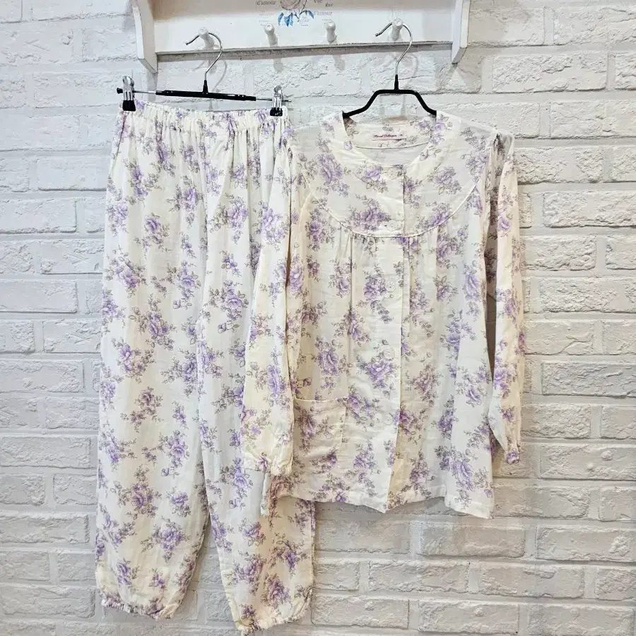 일본 거즈면 잠옷 set (m) 택없는 새옷