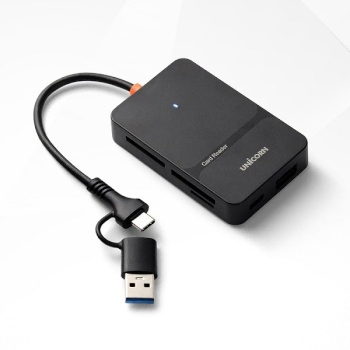 USB 3.2 Gen1 C&A 듀얼 6in1 외장 멀티 카드리더기