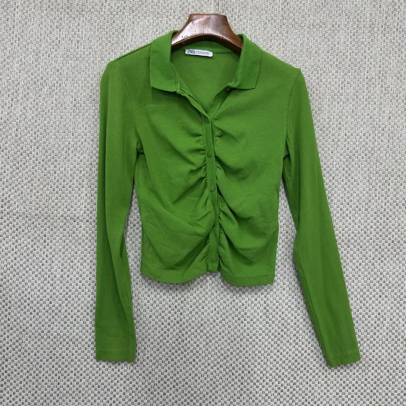 자라 ZARA 셔링 가디건 M H02397