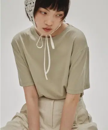 todayful 베이직 스무스 티셔츠 세이지 그린