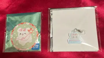 하나마루 유령 하나마루 보상 카페 마룬 캔뱃지 스트로우 참
