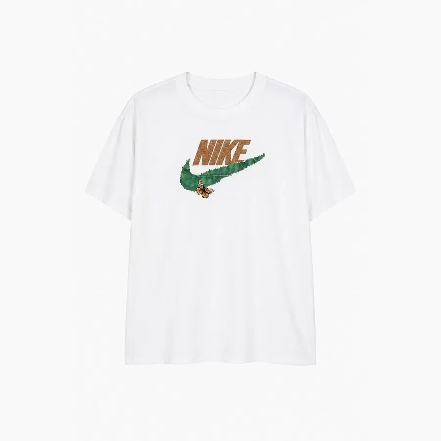 NIKE 나이키 코튼 100% 자수 포인트 티셔츠 - Men (6026)
