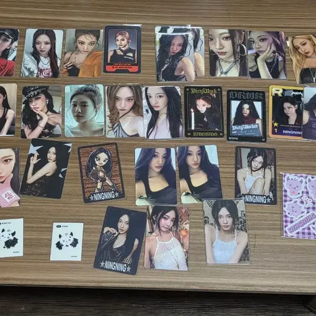 에스파 닝닝 포카 스티커