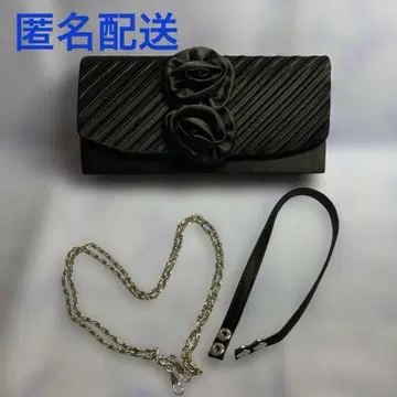 파티백 블랙 로즈 모티브 3way 포멀백 블랙