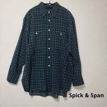 Spick & Span 스픽 앤 스팬 코튼 보일 체크 셔츠