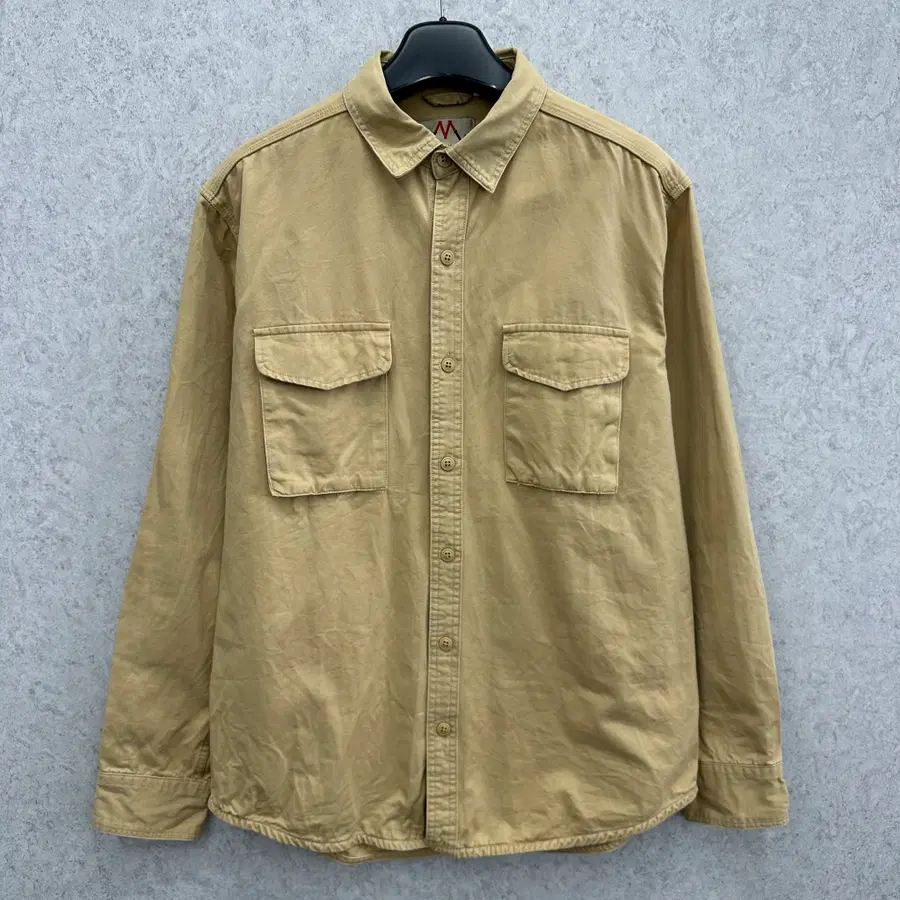 3XL 남자 더블 포켓 헤비 코튼 셔츠