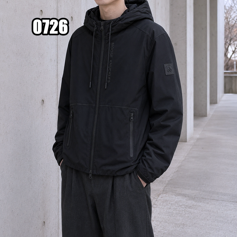2XL 무스너클 그레이턴 바람막이 후드 자켓 블랙