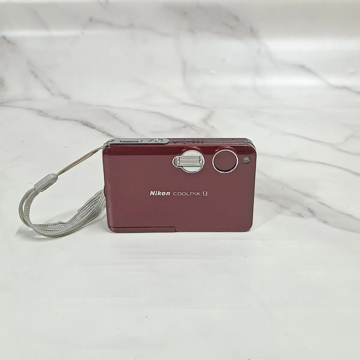 상태A 니콘 쿨픽스 Coolpix S3 빈티지카메라 (버건디 컬러)