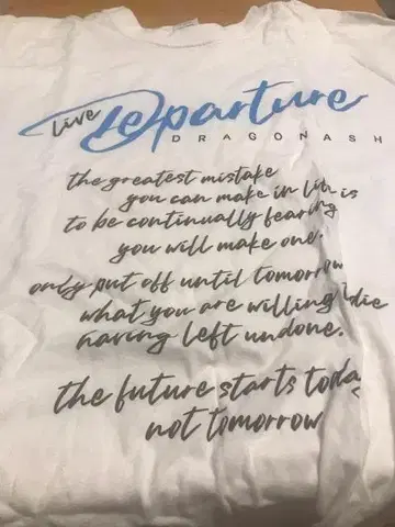 Dragon Ash Live Departure 티셔츠 화이트