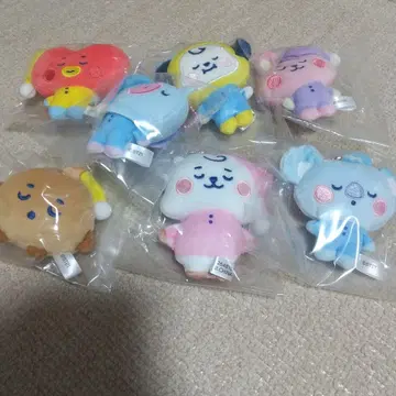 BT21 후와후와 마스코트 3종 총 7개