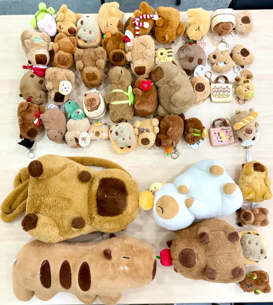 copybara마멋뉴트리아카피바라쿼카중형인형뽑기열쇠가방고리키링인형 일괄