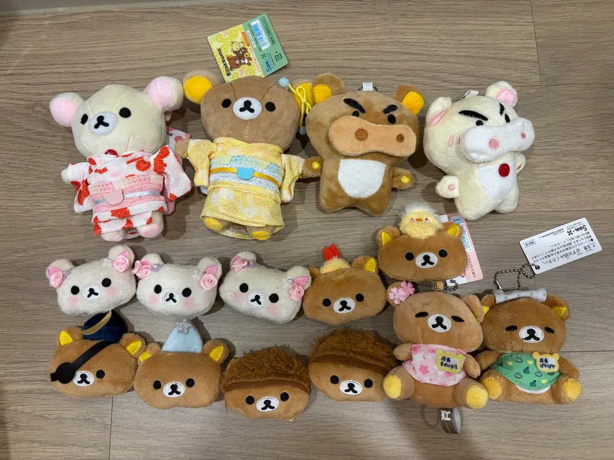 리락쿠마 유카타 부리부리 얼굴 뱃지