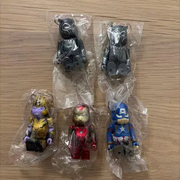 BE@RBRICK 마블 4종 5개 세트