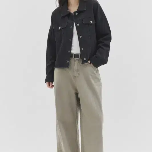 블랙 여자 FREE 데님 자켓 O0964