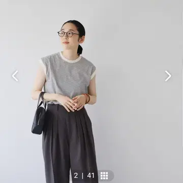 북유럽 생활 잡화점 Healthknit 헬스니트 보더 슬리브리스