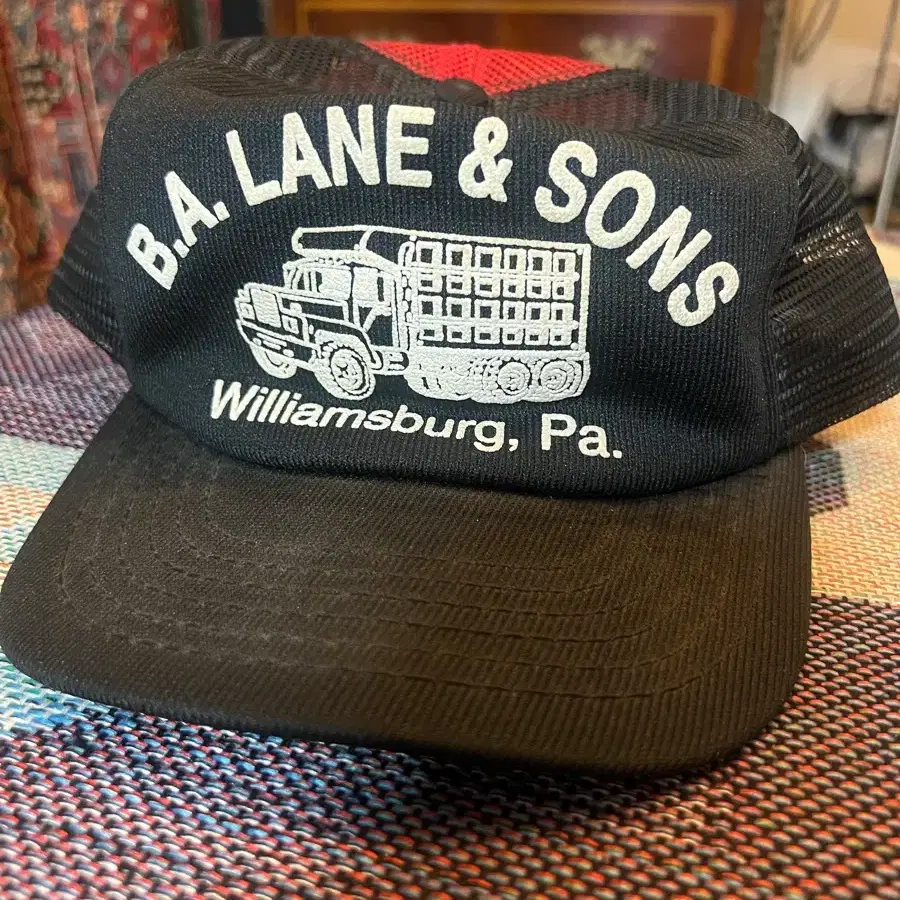 80s USA 펜실베니아주 B.A. LANE & SONS 투톤트러커
