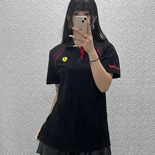 푸마 X 페라리 빈티지 스트릿 모터레이싱 반팔 카라티 XL C14018