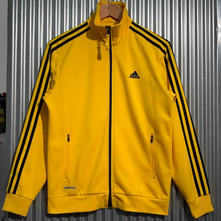 [95] adidas 아디다스 클라이마 삼선 트랙탑 트레이닝 자켓 옐로우 4.9
