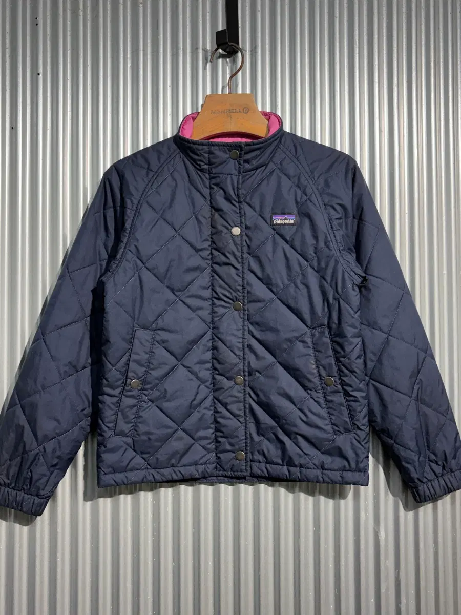 [M/키즈10] patagonia 파타고니아 퀼팅 경량 패딩 자켓 네이비 6.9