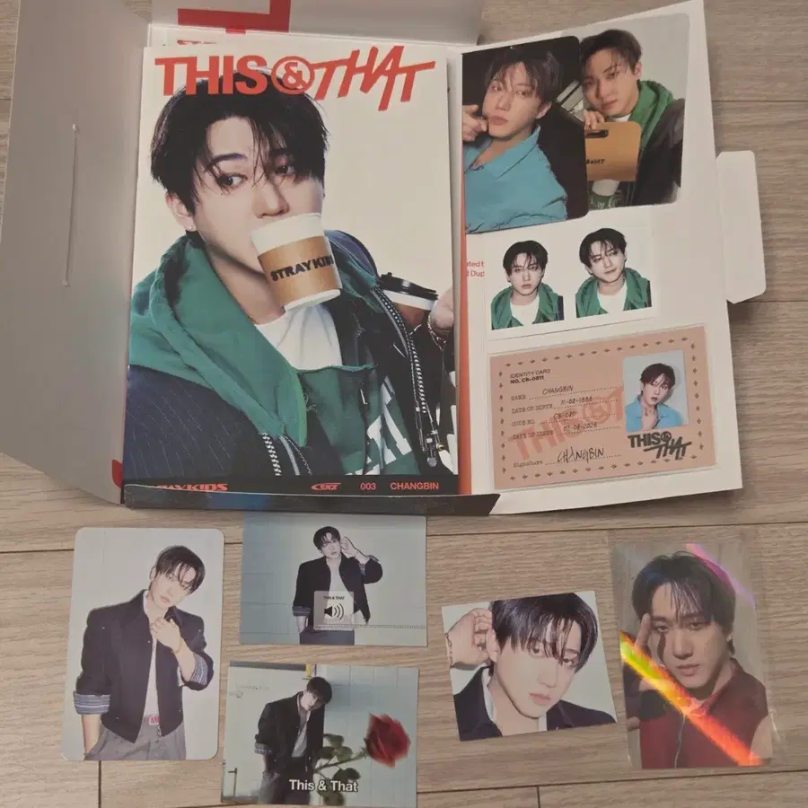 스트레이키즈 스키즈 디스앤댓 &버젼 개인반 메이크스타 창빈 세트