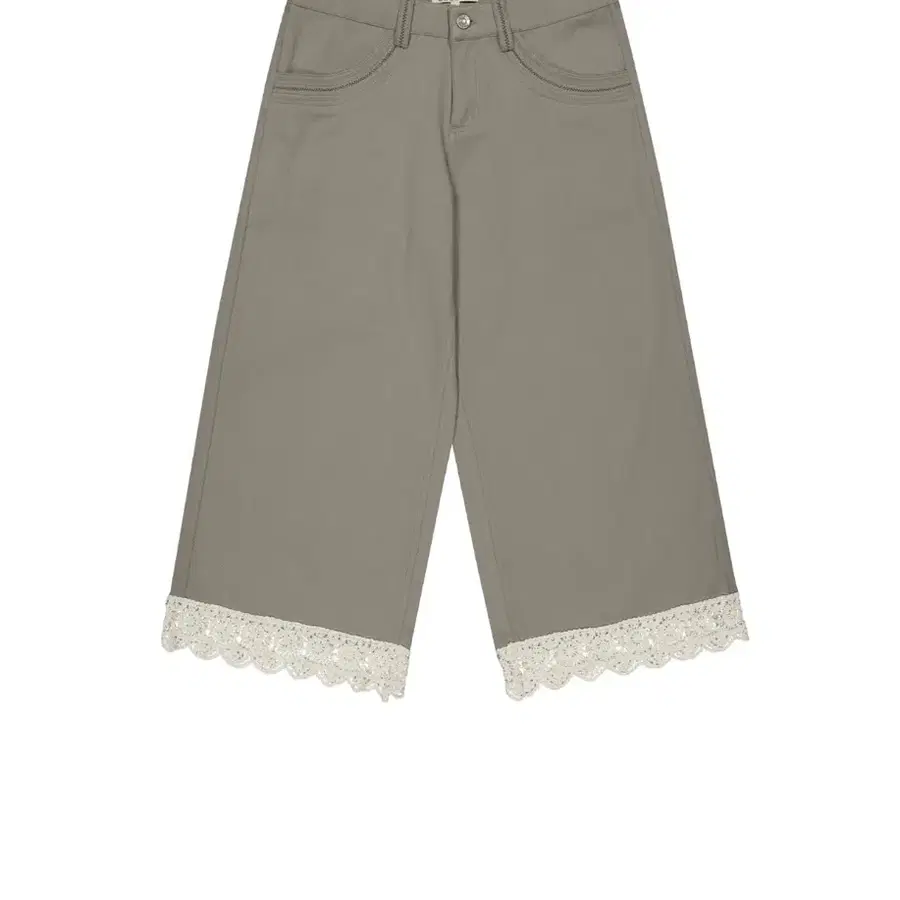 코이세이오 KNIT LACE PANTS ASH BROWN