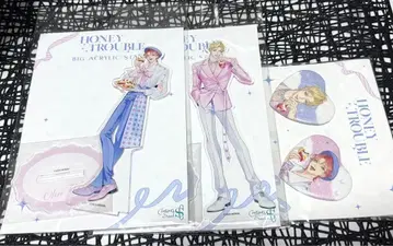 한국 BL 허니 트러블 POPUP 아크릴 스탠드 하트 캔뱃지