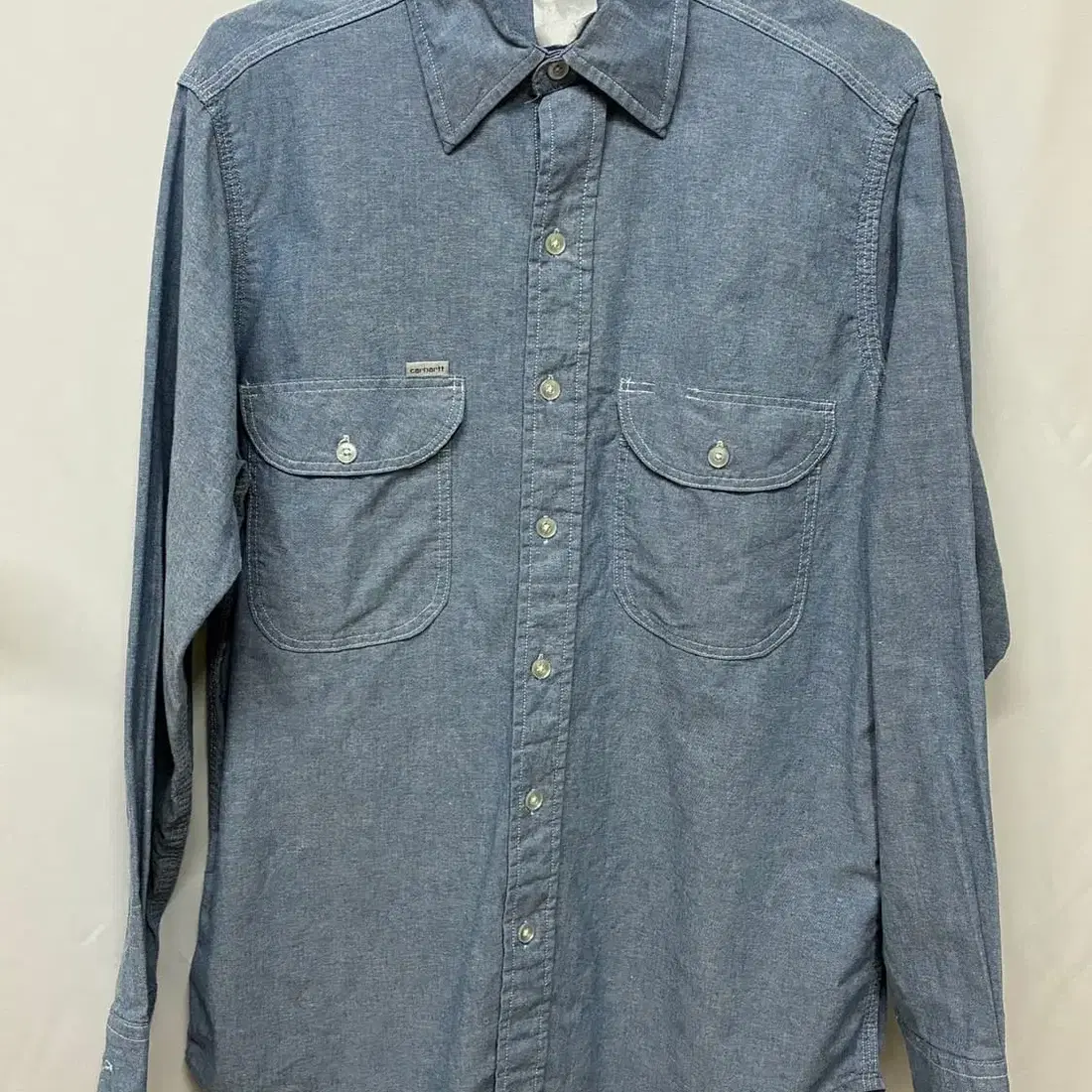 Carhartt, 90s Carhartt Rugged Outdoor Wear Vintage Chambray Work Shirt