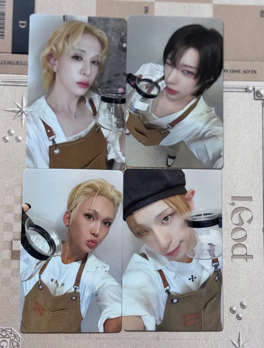 엑스러브 XLOV 바리스타 미공포 포카 set