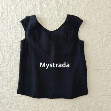 [ 새상품급 ] Mystrada 린넨 프릴 블라우스 클리닝 완료