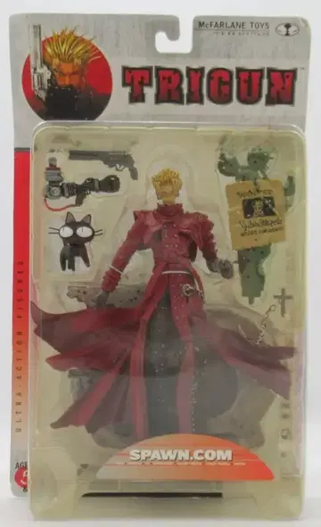 McFARLANE TOYS 울트라 액션 피규어 VASH THE STAMPEDE (빨간색 자켓 / 일반 버전)