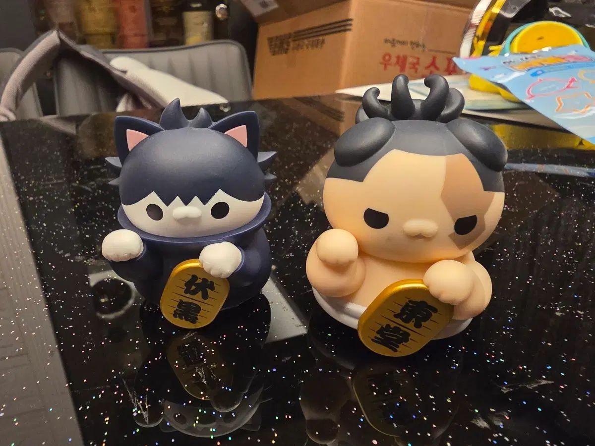 고양이 스모 선수 피규어 세트