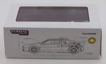Tarmac Works 1/64 HOBBY64+ T64P-001-WH Ford RS200 White