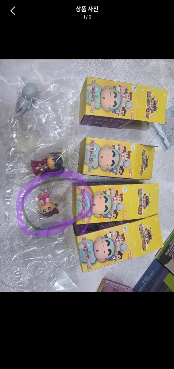 짱구는 못말려 폭풍수면 피규어 유리만가능요