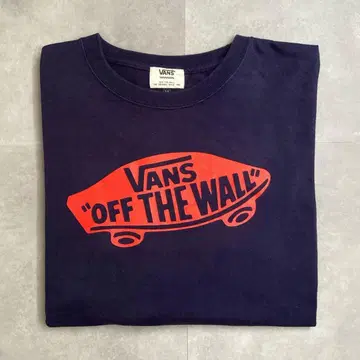 VANS 반스 스케이트 로고 롱 슬리브 T셔츠 [ M ] 네이비