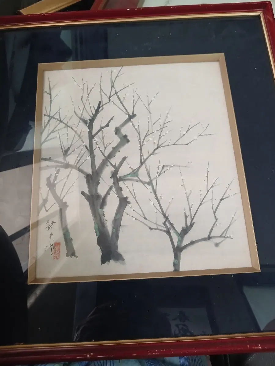 동양화 매화 그림 액자