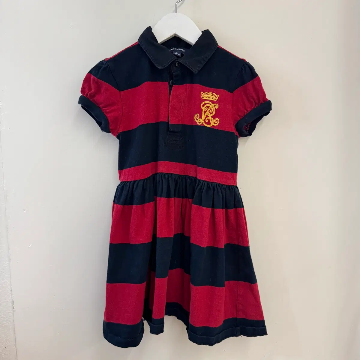 (125) 폴로 걸즈 반팔 원피스 6x