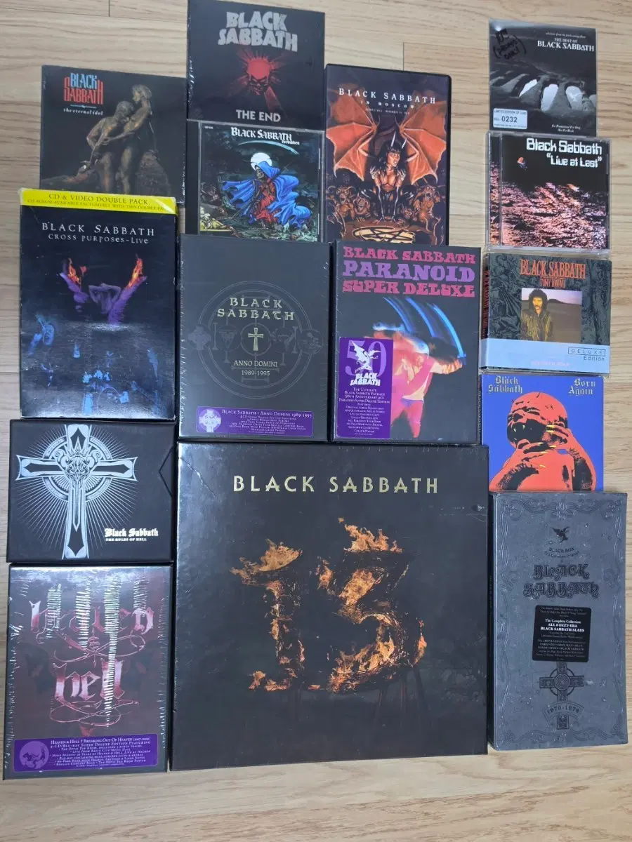 black sabbath 박스셋 디럭스 에디션 컬렉션 및 사인