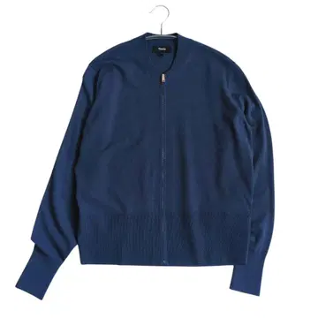 (새상품급) Theory COMPACT CREPE 집업 블루종 네이비