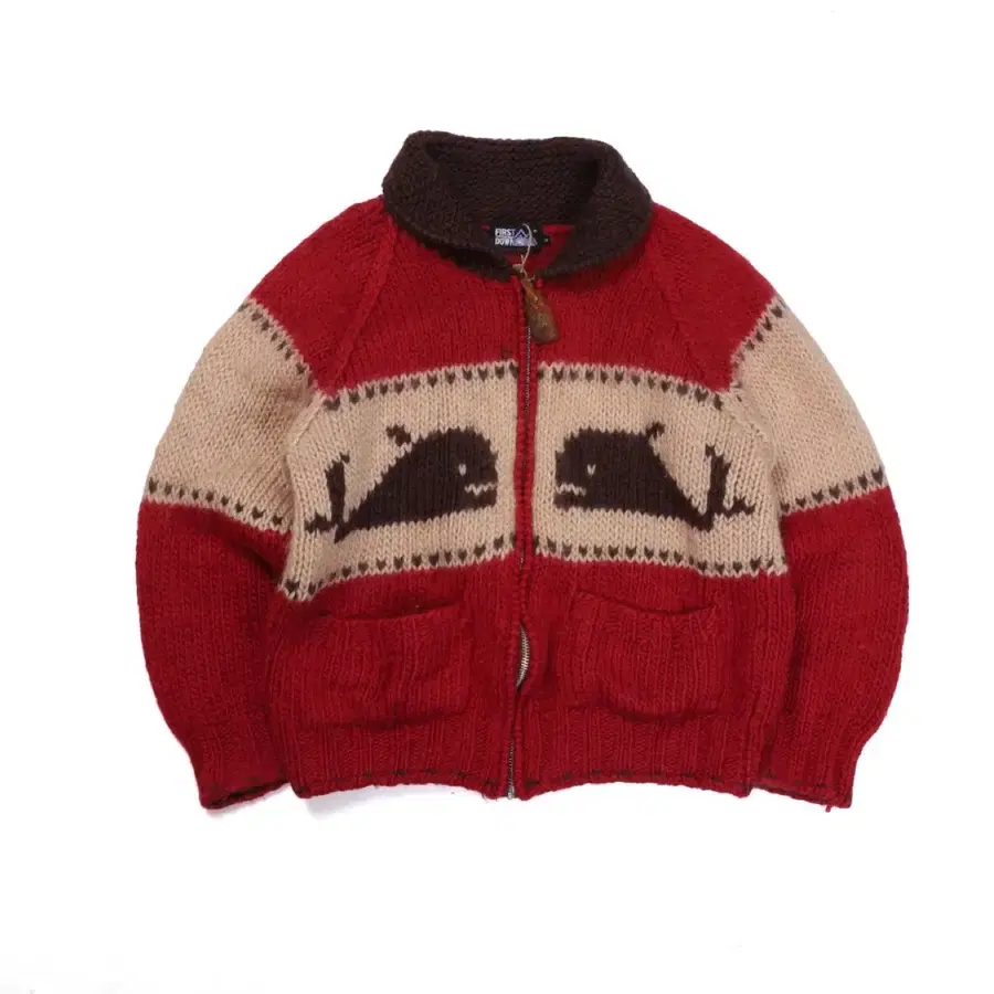 퍼스트 다운 First Down Cowichan Cardigan