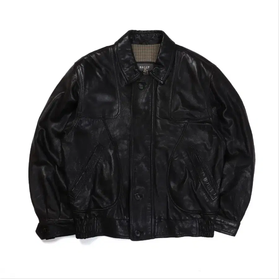 발리 Bally Leather Bomber Jacket