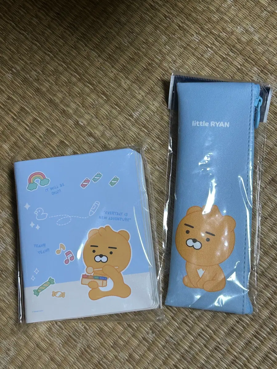 카카오 리틀라이언 필통 노트 세트