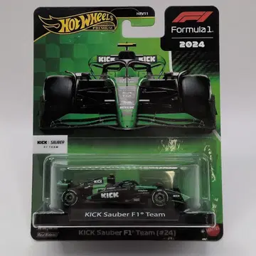 MATTEL 핫휠 프리미엄 핫휠 킥 자우버 F1 팀 (24 주 저우 구안위) JBM23