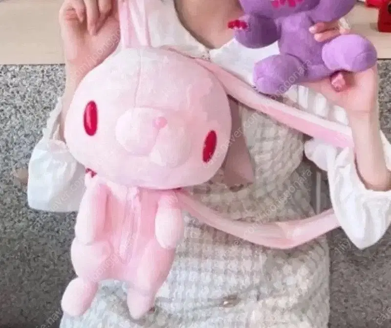 범용토끼 핑크 백팩