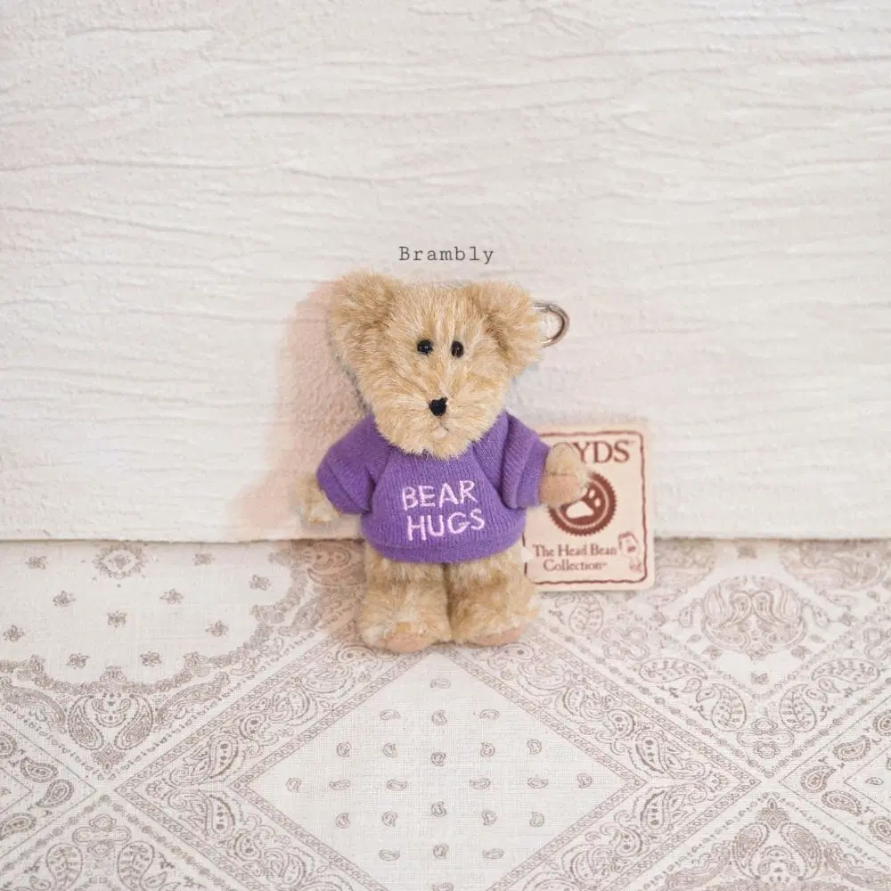Boyds Bears 보이즈베어 쪼꼬미 키링 빈티지인형 미니 테디베어 Bear Hugs 곰돌이 수집 소품