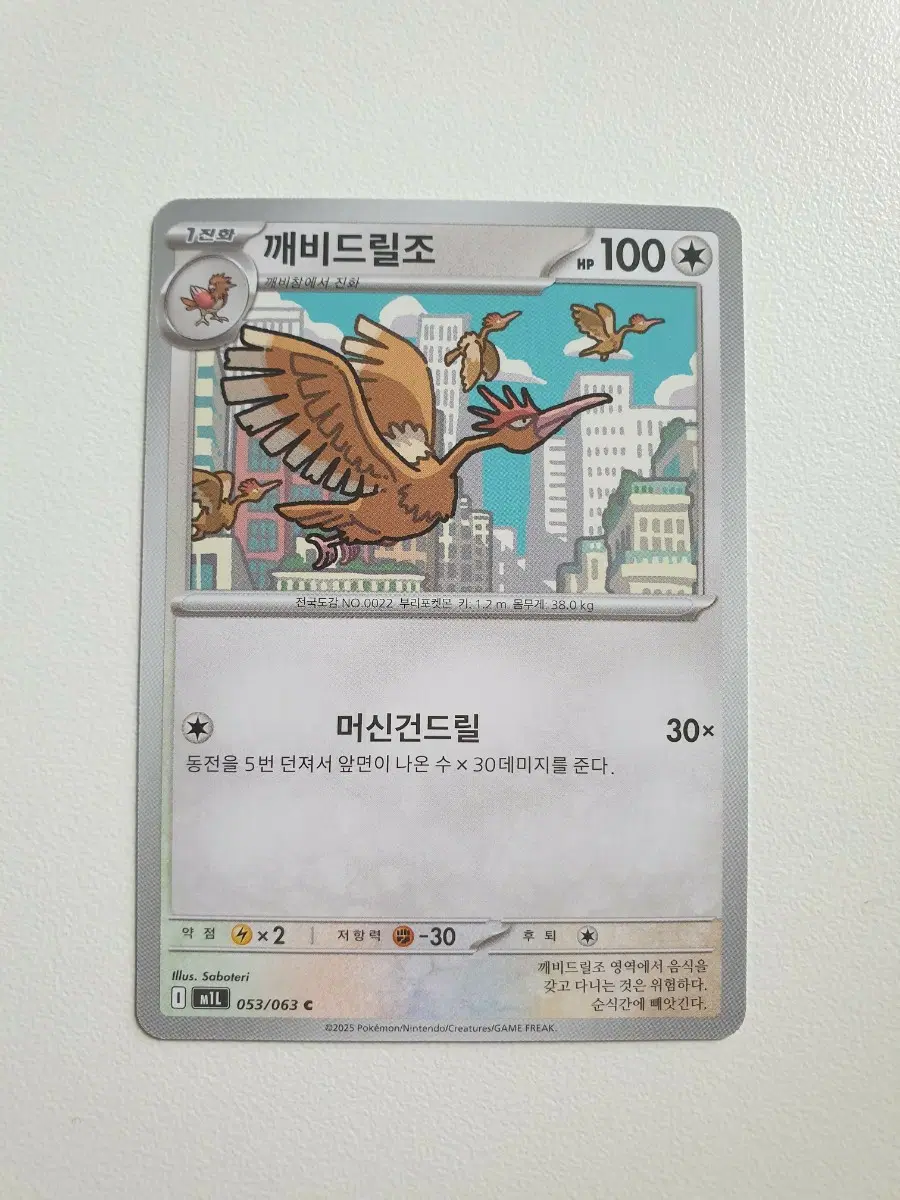 깨비드릴조 포켓몬카드