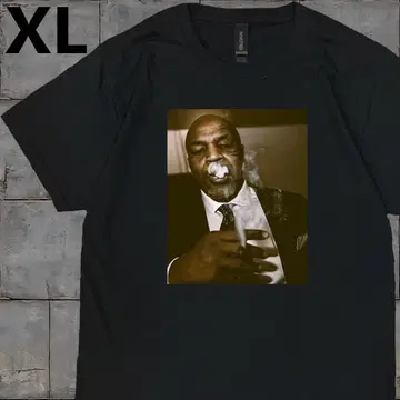 마이크 타이슨 Mike Tyson 사진 반팔 t셔츠 블랙 XL 사이즈